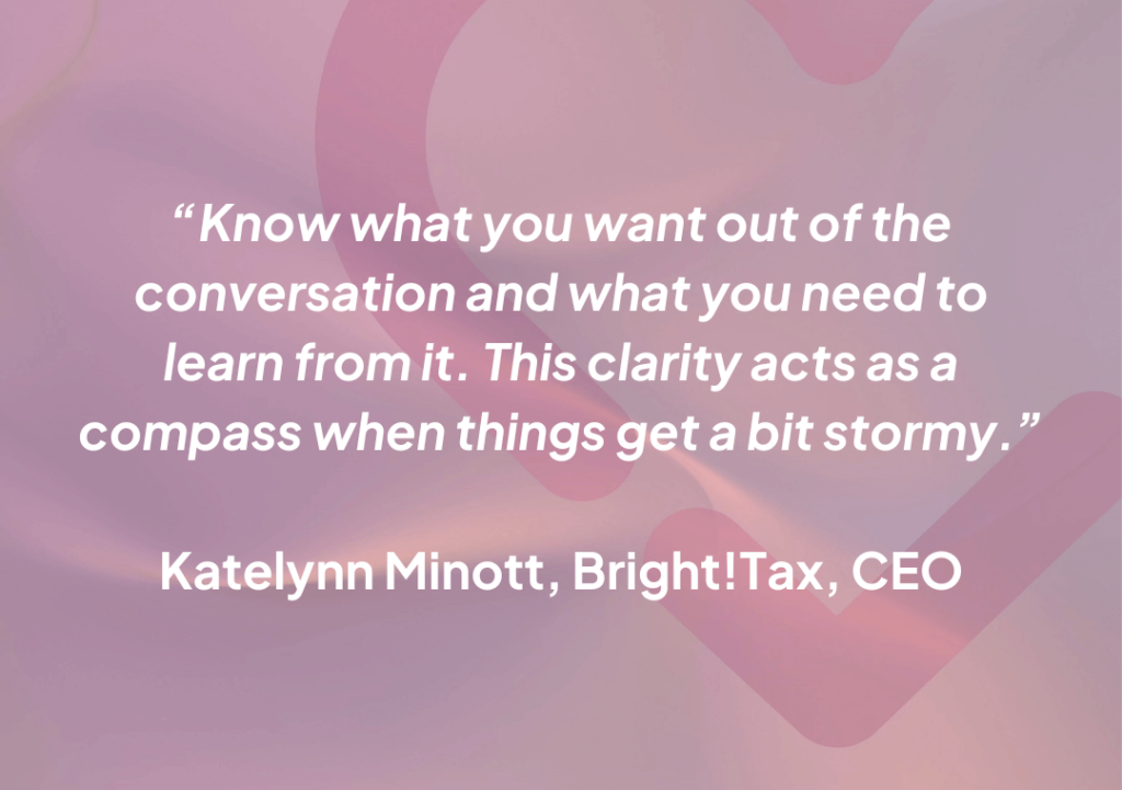 Quote from Katelynn Minott, CEO at Bright!Tax