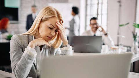 An unsatisfited imployee working in a toxic workplace