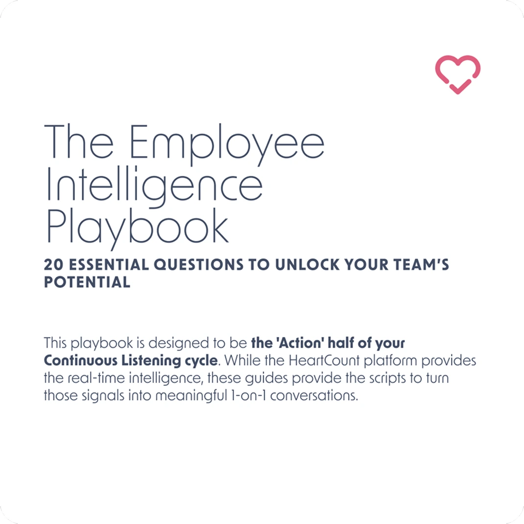 The employee inteligence playbook by HeartCount