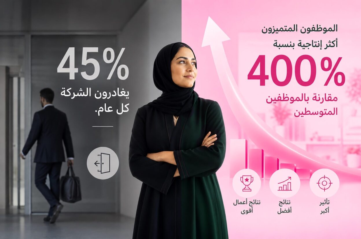الموظفون المتميزون أكثر إنتاجية بنسبة 400٪