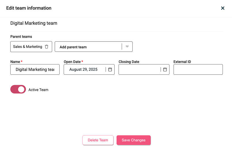 Subteams with multiple parent teams